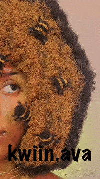 KwiinAva cosplay bees afro black girl GIF