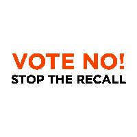 California Vote No Sticker by The Democrats