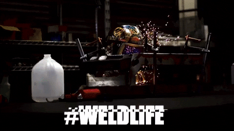 Spark Welding GIF by GSI Machine and Fabrication