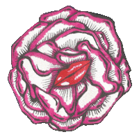 iam_viktoriia love pink flower rose Sticker