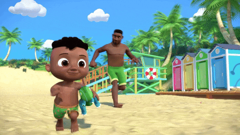 Beach Play GIF by Moonbug