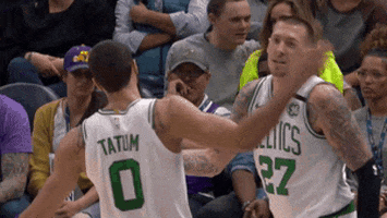 Regular Season Hug GIF by NBA