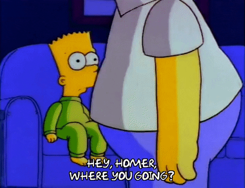 Tired Season 3 GIF by The Simpsons