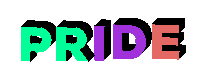 pride text-test Sticker