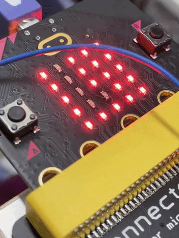 TechnoChic lights led microbit vumater GIF