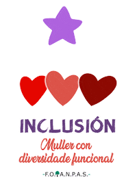 foanpas inclusion foanpas muller con diversidade funcional Sticker