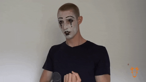 Mime Middle Finger GIF by The Goat Agency