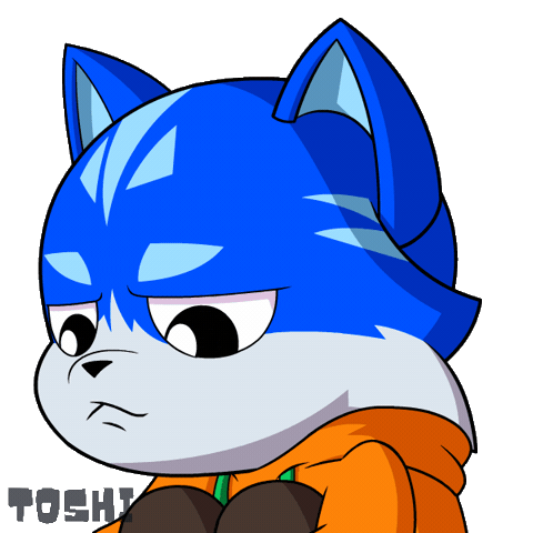 Cat Attitude Sticker by Toshithecat