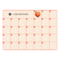 Workout Peach Sticker by The DB Method