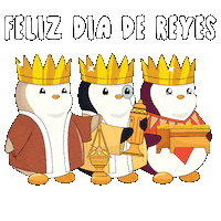 Three Kings Penguin Sticker by Pudgy Penguins