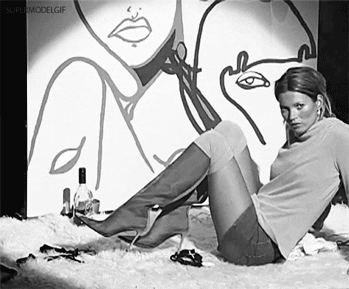 kate moss model GIF