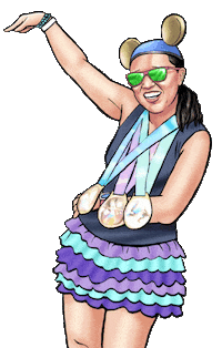 Finisher Runner Girl Sticker by eBibs