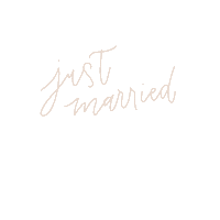 Just Married Marriage Sticker