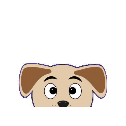 Brown Dog Hello Sticker by KoKo Wooferjee