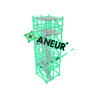 ANEURSL scaffold andamio aneur Sticker