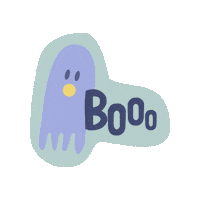 Halloween Ghost Sticker by Papier Patate