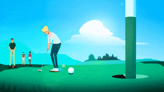 Animation Golfing GIF by David Urbinati