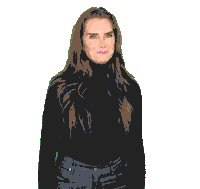 Confused Who Knows Sticker by Brooke Shields