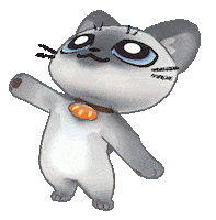 Cat Sticker by Kitten Cup Studio