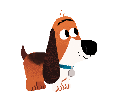 Puppy Tail Wag Sticker