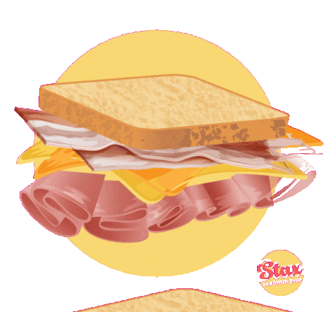 StaxofStax lunch sandwich vandal stax Sticker