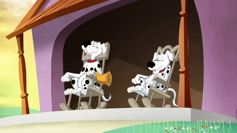 zexel1992 giphygifmaker sleep dalmations cartoon dogs GIF