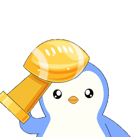Super Bowl Win Sticker by Pudgy Penguins