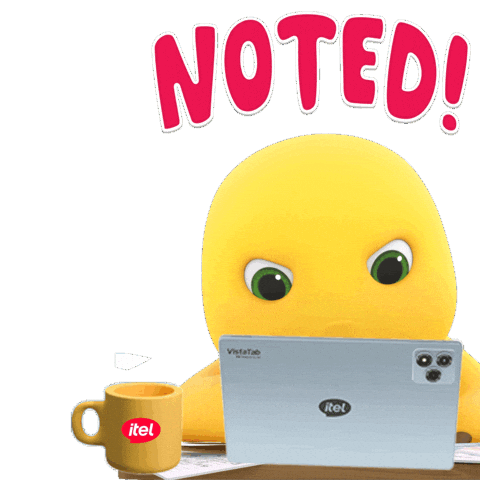 Noted Sticker by itel indonesia