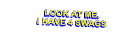 look swag Sticker by AnimatedText