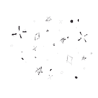 Black Stars Space Sticker