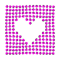 Op-Art Love Sticker by Feliks Tomasz Konczakowski