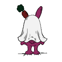 Unspooky Sticker by ROSARYMOON