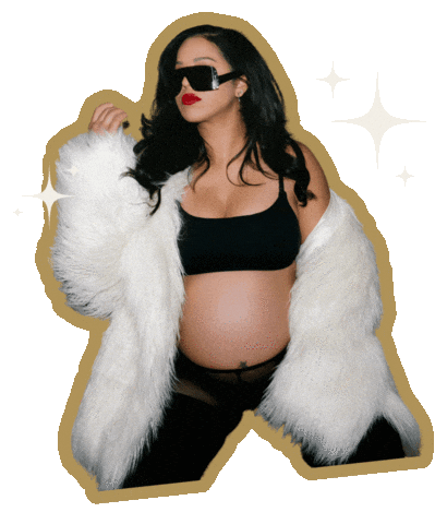 Pregnancy Expecting Sticker by Lauren Messiah