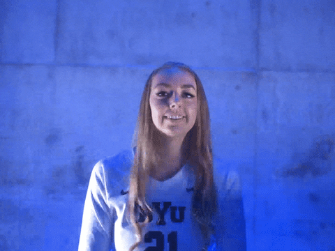 Ncaa Volleyball Sport GIF by BYU Cougars