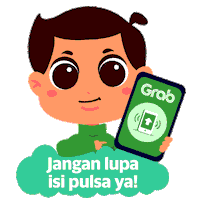 Corona Grabid Sticker by Grab Indonesia