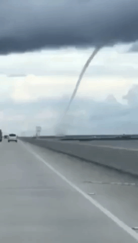 Waterspout Spotted Off Highway Near New Orleans