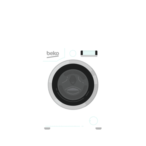 washing machine cloths Sticker by beko