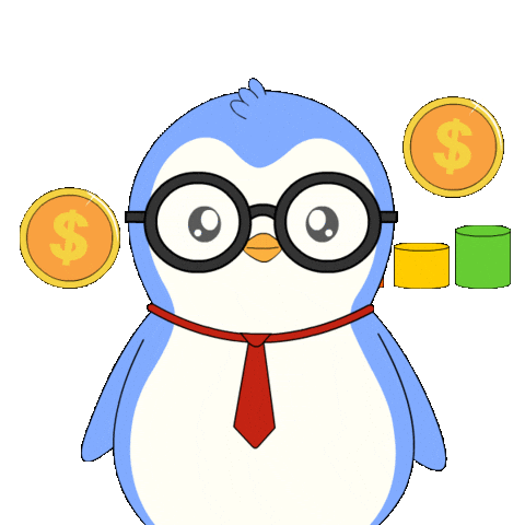 Penguin Bitcoin Sticker by Pudgy Penguins