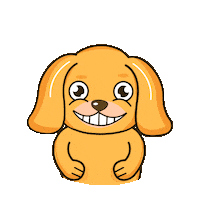 Puppy Love Smile Sticker by My Girly Unicorn