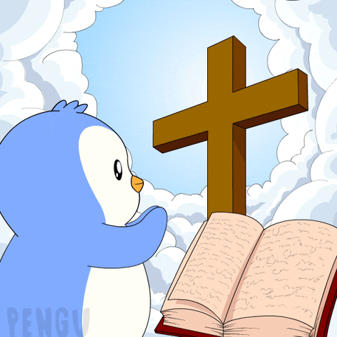 Pray Good Friday GIF by Pudgy Penguins