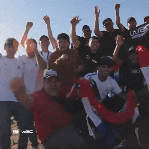 Happy Paraguay Flag GIF by FIA World Rally Championship