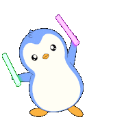 Excited Lets Go Sticker by Pudgy Penguins