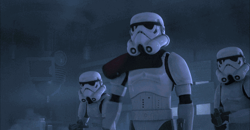 stormtroopers move forward GIF by Star Wars