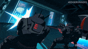 Shooting Pew Pew GIF by Cyberpunk: Edgerunners