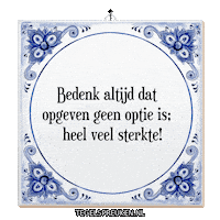 Hoop Spreuk Sticker by Tegelspreuken.nl