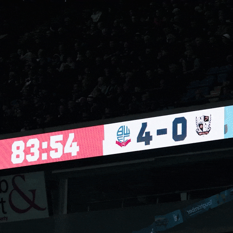 4-0 Stadium GIF by Bolton Wanderers FC