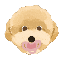 Happy Poodle Sticker