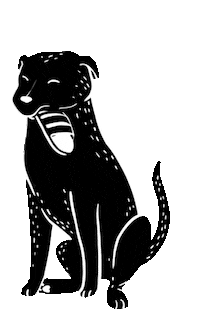 ritasmgi dog doggo magyar slippers Sticker