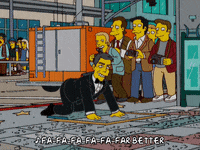 homer simpson falling GIF