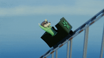 ChesterAbstract dog trending train ride GIF